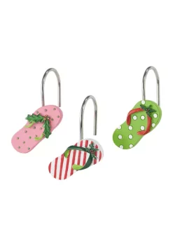 Hot Sale ✔️ Avanti Flamingo Jingle Shower Hooks ✨