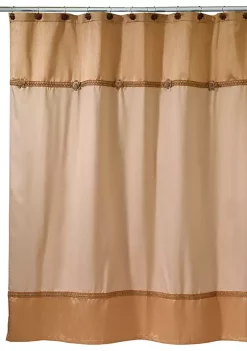 Flash Sale 🔥 Avanti Braided Medallion Gold Shower Curtain 🎁