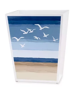 Promo 🥰 Avanti Seagulls Waste Basket 👍 -Avanti Sales Belk 1038
