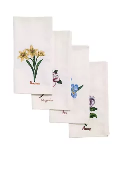 Promo ✔️ Avanti Botanic Garden 4 piece napkin set 😉