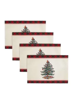 Promo ๐ฏ Avanti ๐
Christmas Treeยฎ Tartan Set of 4 Placemats ๐