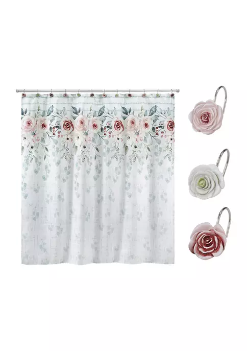 Cheapest ๐ฏ Avanti Spring Garden Shower Curtain-Hooks Set โญ 1 Cheapest ๐ฏ Avanti Spring Garden Shower Curtain-Hooks Set โญ