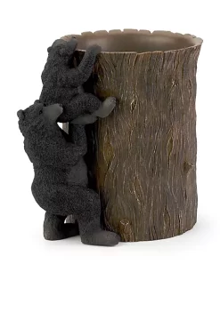 Flash Sale โญ Avanti Black Bear Lodge Wastebasket ๐