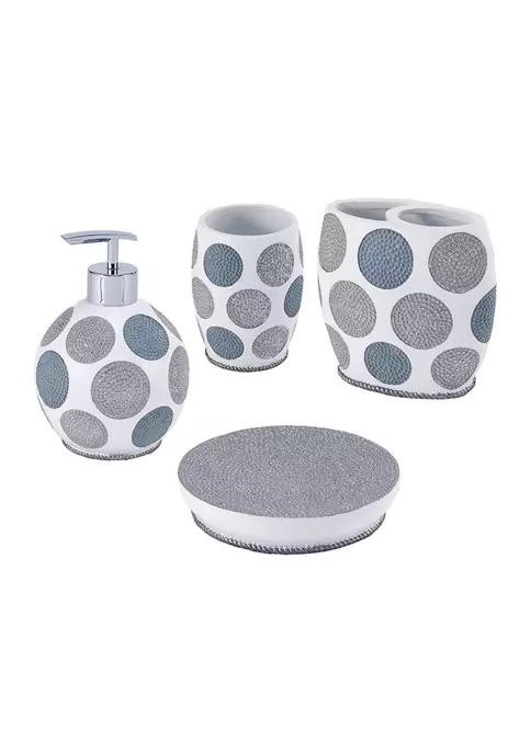 Best Sale โจ Avanti Dotted Circles Bath Accessories Set ๐ 2 Best Sale โจ Avanti Dotted Circles Bath Accessories Set ๐ - Image 2