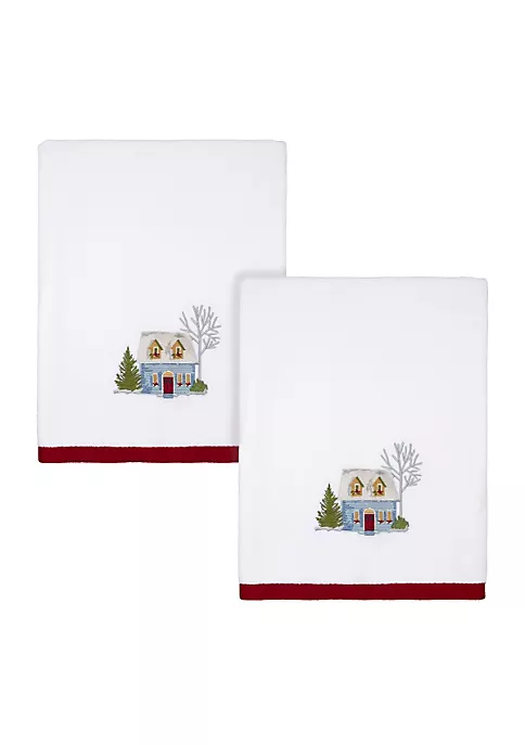 Outlet ⭐ Avanti Warm Welcome 2Pc. Decorative Bath Towel Set ⌛ 1 Outlet ⭐ Avanti Warm Welcome 2Pc. Decorative Bath Towel Set ⌛