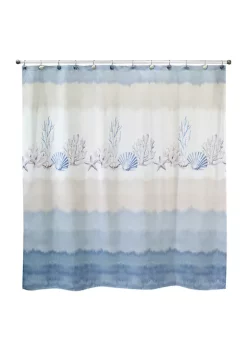 Flash Sale 🔥 Avanti Abstract Coastal Shower Curtain 😀