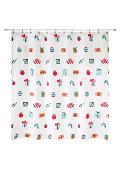 Deals 🎁 Avanti Multi Icon Holiday Shower Curtain 👏