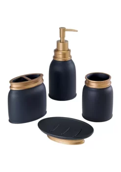 Brand new ๐ฅ Avanti Memphis Black 4-Piece Bath Accessory Kit ๐ฏ