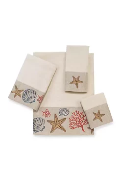 Best Pirce ๐ Avanti Sea Treasure Ivory Hand Towel 16-in. x 30-in. ๐งจ