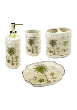 Deals 😀 Avanti Colony Palm Bath Accessories Set 🛒