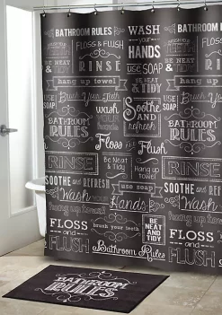 Buy 👏 Avanti Chalk It Up Shower Curtain 🤩