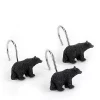 Wholesale 🎉 Avanti Black Bear Shower Curtain Hooks 😉
