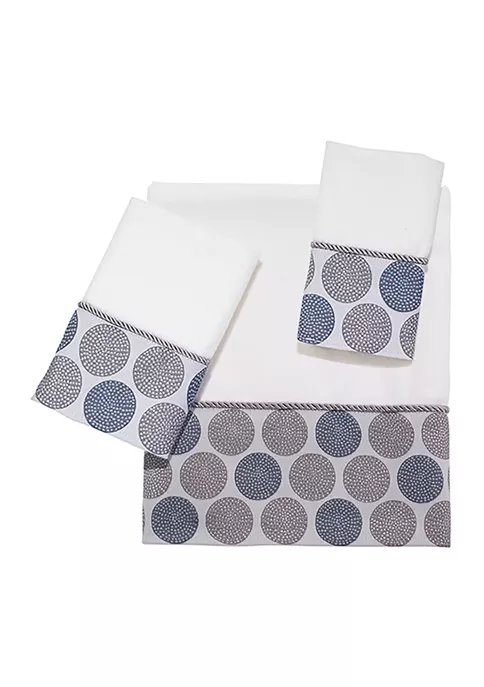 Hot Sale 🔥 Avanti Dotted Circles Towel Set 🔥 1 Hot Sale 🔥 Avanti Dotted Circles Towel Set 🔥
