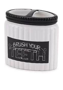 Cheapest 😍 Avanti Chalk it Up Toothbrush Holder 4.12-in. x 2.26-in. x 4.25-in. 🛒