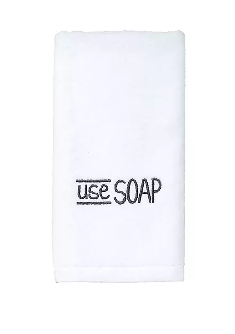 Budget ๐ Avanti Chalk it Up White Fingertip Towel โ 1 Budget ๐ Avanti Chalk it Up White Fingertip Towel โ