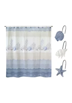 Best reviews of 👏 Avanti Abstract Coastal 13 Pc. Shower Curtain & Hook Set 🌟