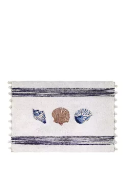 Promo ⌛ Avanti 20 in x 30 in Blue Lagoon Bath Rug ❤️